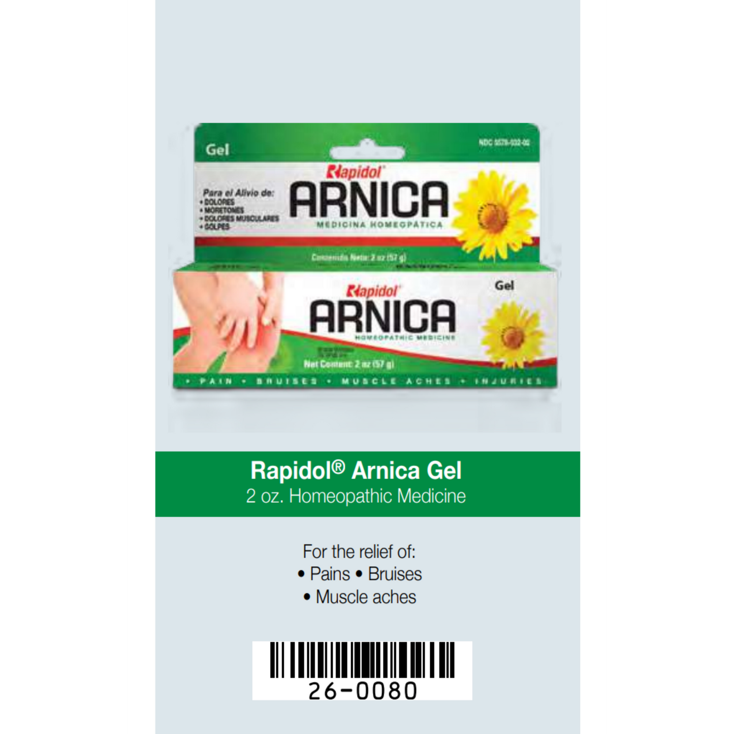 Rapidol Árnica Gel