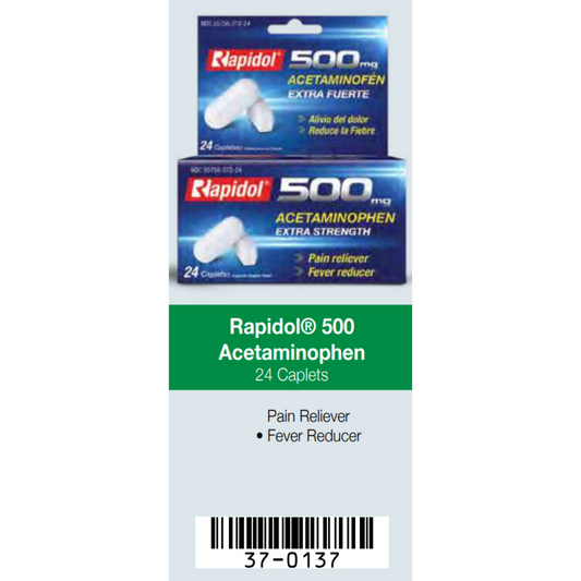 Rapidol Acetaminofén Extra Fuerte